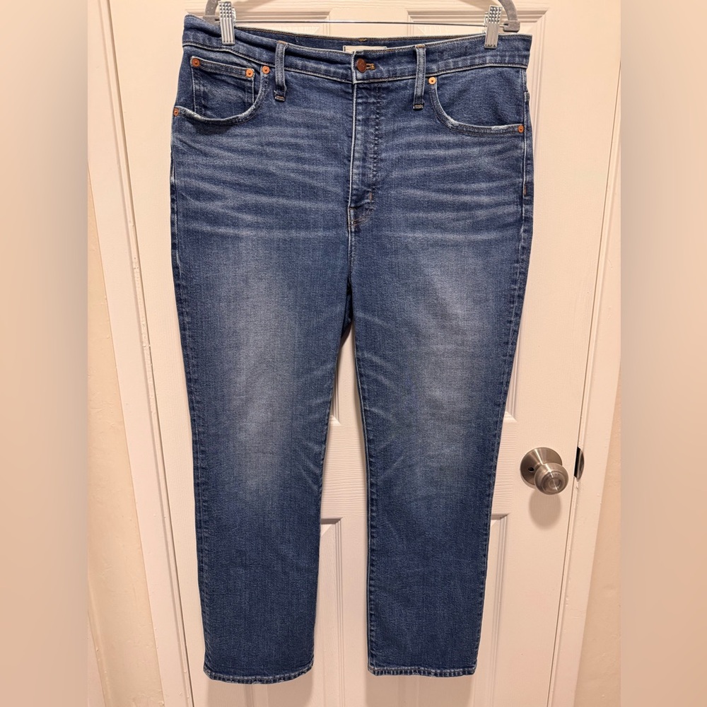 EUC Madewell Slim Demi-Boot Jeans – Medium Wash